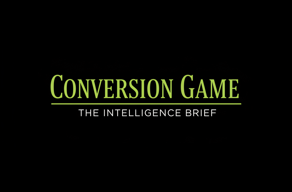 The Conversion Game Intelligence Brief · 15 SEPTEMBER 2026